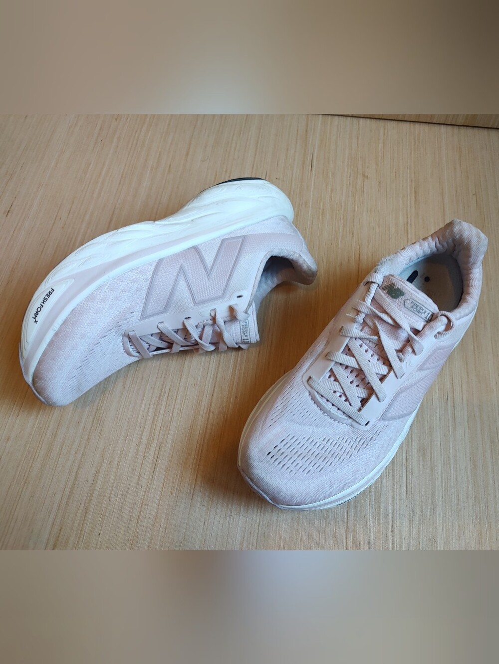 New Balance Fresh Foam 1080 v14 Running Sneakers Pink Rose White Lace Up Shoes 7